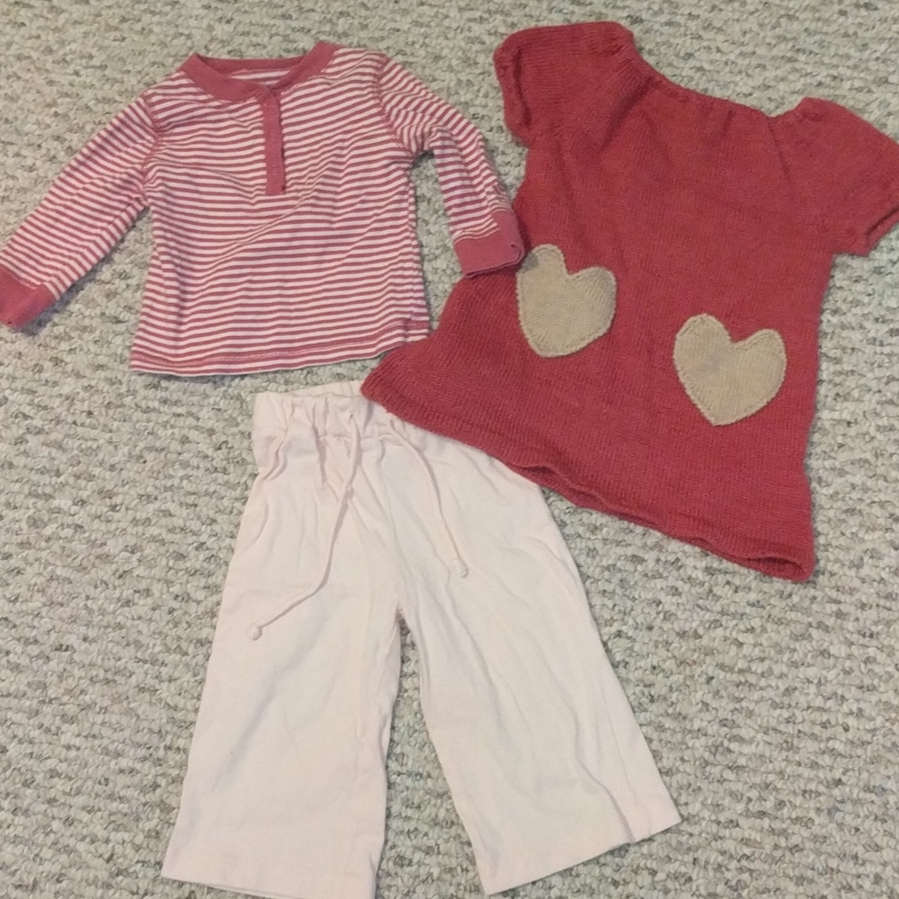 Boutique organic baby 6-12 months outfit